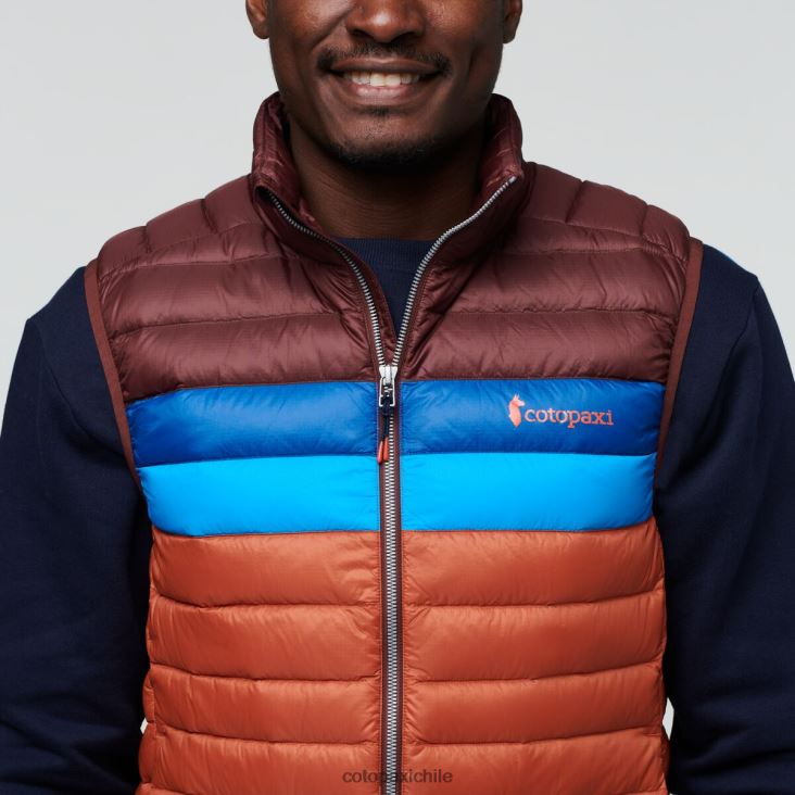 Cotopaxi chaleco de plumas fuego hombres ropa castaña/especia 26600T127