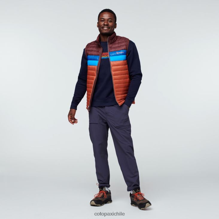 Cotopaxi chaleco de plumas fuego hombres ropa castaña/especia 26600T127
