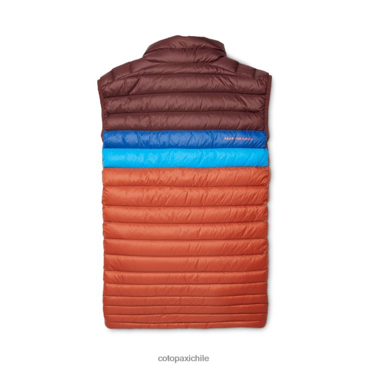 Cotopaxi chaleco de plumas fuego hombres ropa castaña/especia 26600T127