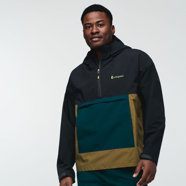 Cotopaxi anorak cielo lluvia hombres ropa negro 26600T99