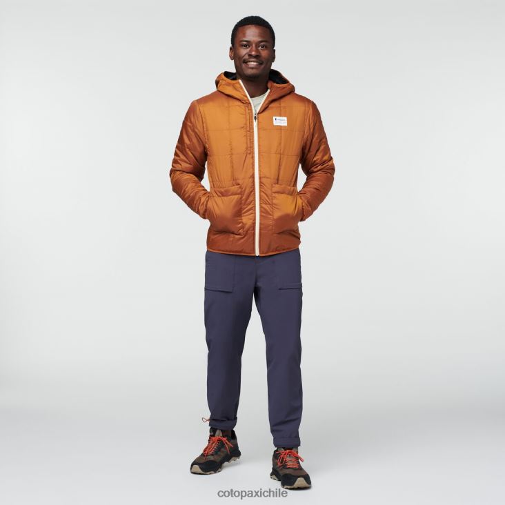 Cotopaxi chaqueta con capucha teca calido hombres ropa estación Espacial 26600T106