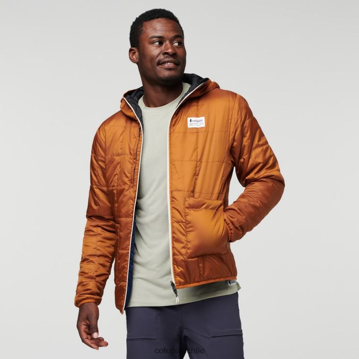 Cotopaxi chaqueta con capucha teca calido hombres ropa estación Espacial 26600T106