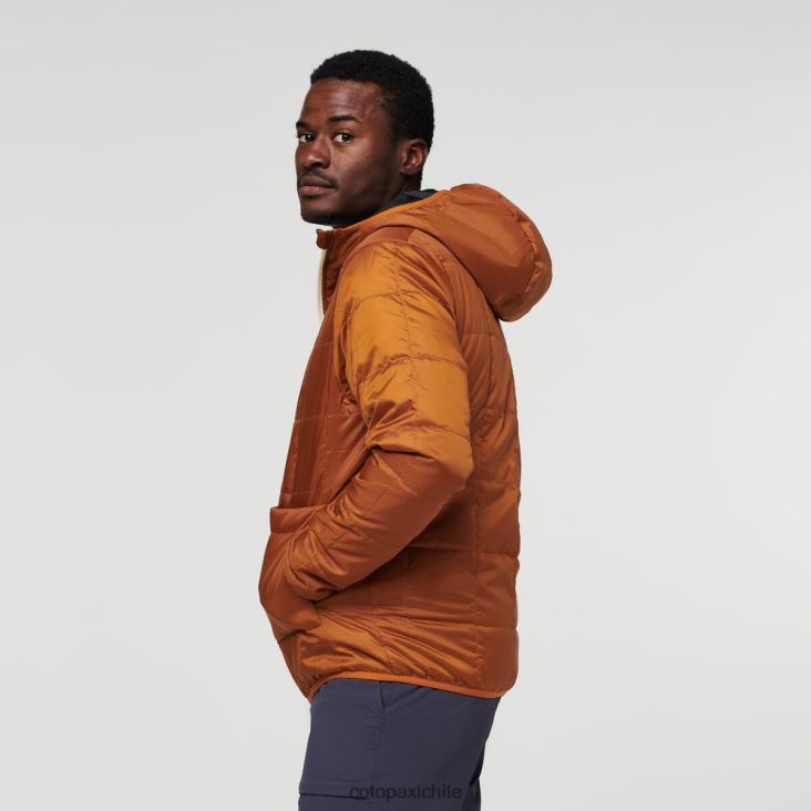 Cotopaxi chaqueta con capucha teca calido hombres ropa estación Espacial 26600T106