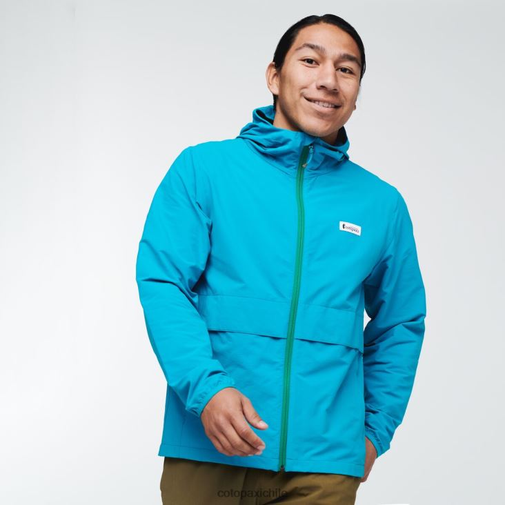 Cotopaxi chaqueta de viaje viento hombres ropa azul mineral 26600T101