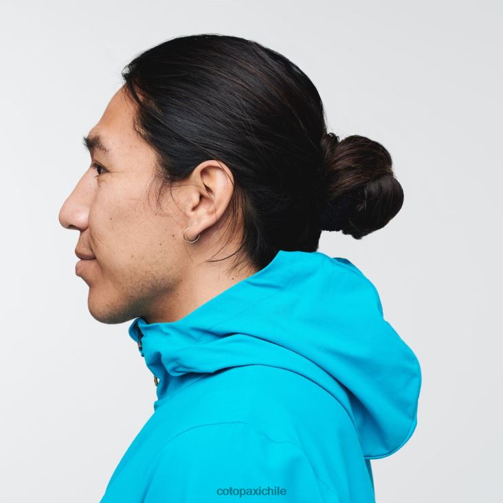 Cotopaxi chaqueta de viaje viento hombres ropa azul mineral 26600T101