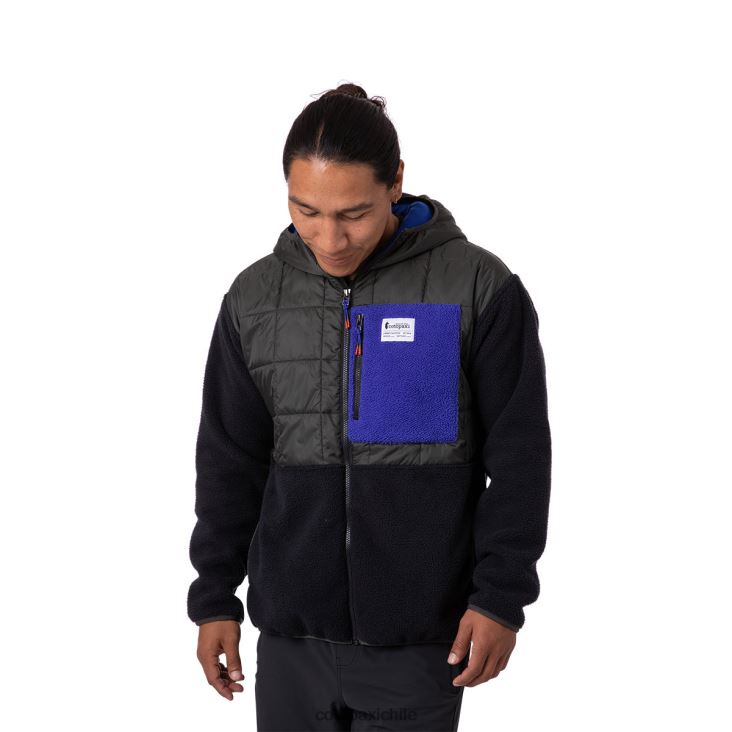 Cotopaxi chaqueta híbrida tricotada hombres ropa hierro/negro 26600T116