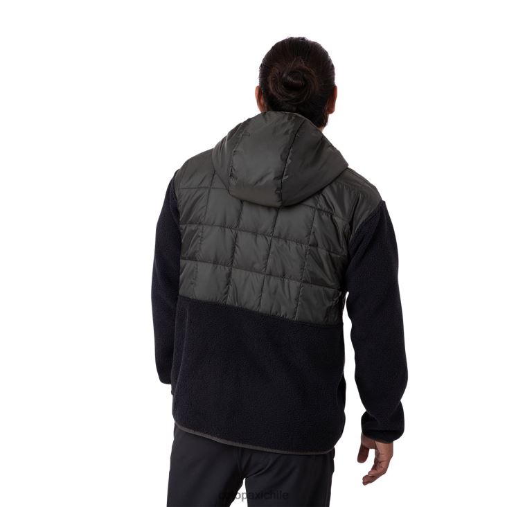 Cotopaxi chaqueta híbrida tricotada hombres ropa hierro/negro 26600T116