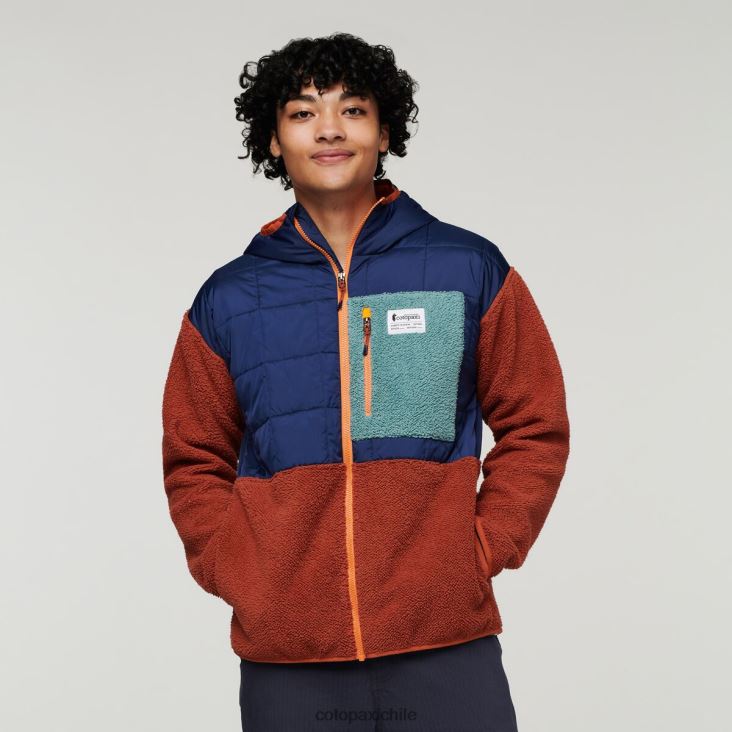 Cotopaxi chaqueta híbrida tricotada hombres ropa marítimo/especias 26600T124