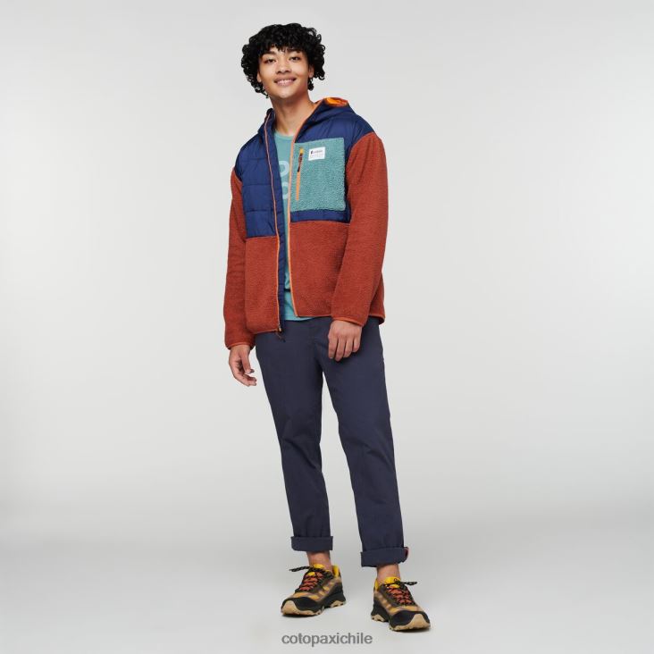 Cotopaxi chaqueta híbrida tricotada hombres ropa marítimo/especias 26600T124