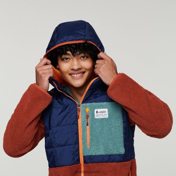 Cotopaxi chaqueta híbrida tricotada hombres ropa marítimo/especias 26600T124