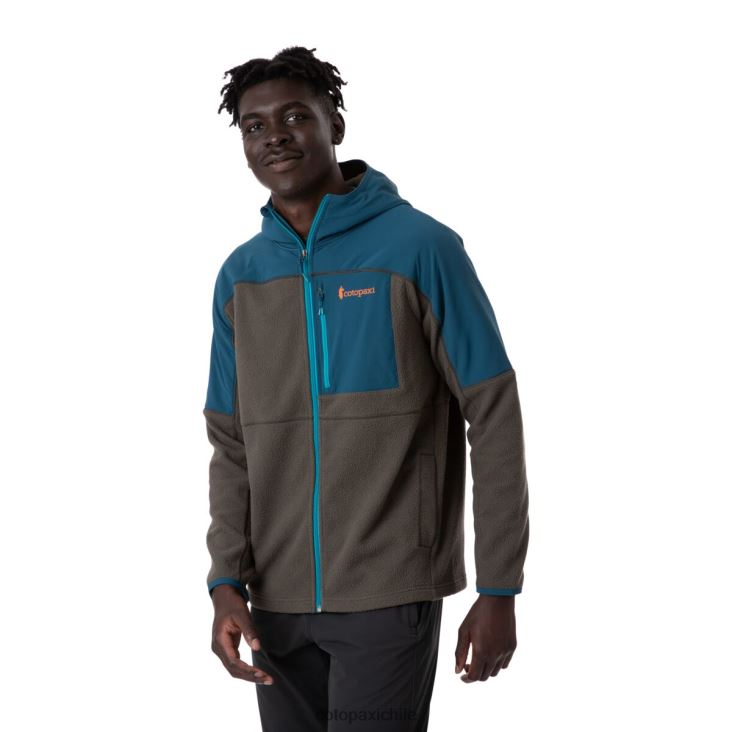 Cotopaxi chaqueta polar con capucha y cierre completo abrazo hombres ropa índigo/hierro 26600T123