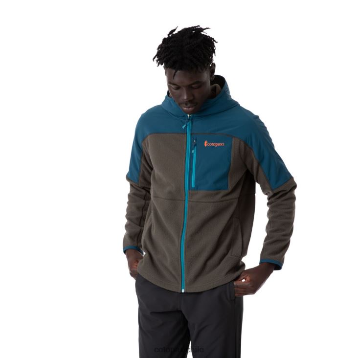 Cotopaxi chaqueta polar con capucha y cierre completo abrazo hombres ropa índigo/hierro 26600T123