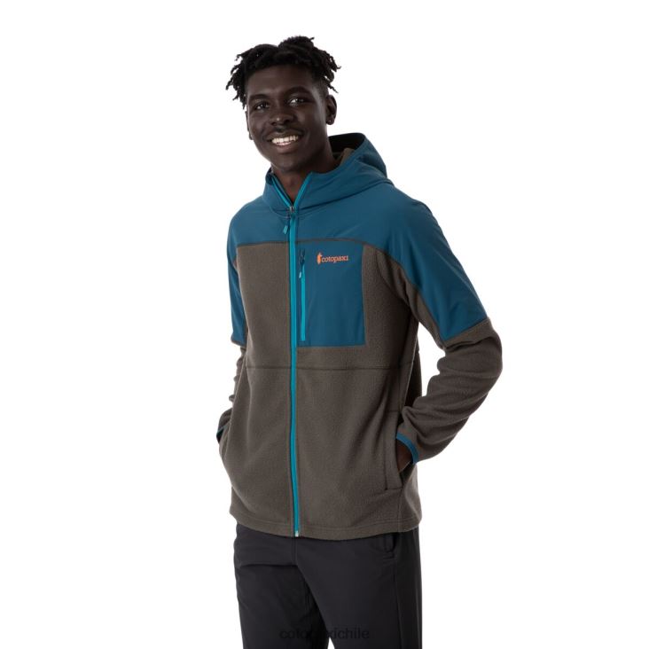 Cotopaxi chaqueta polar con capucha y cierre completo abrazo hombres ropa índigo/hierro 26600T123