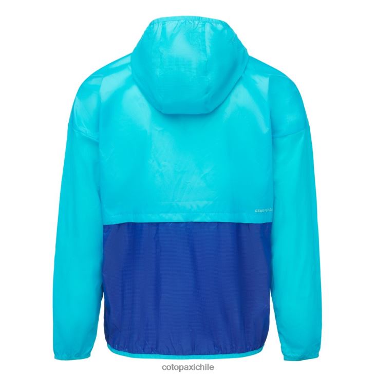 Cotopaxi cortavientos teca con media cremallera hombres ropa sal marina 26600T111
