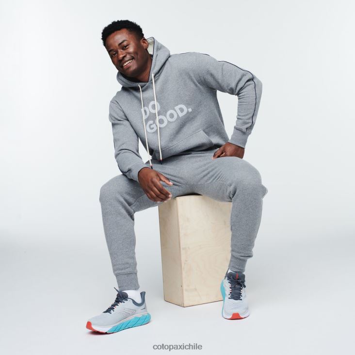 Cotopaxi hacer una buena sudadera con capucha hombres ropa cuero gris 26600T143