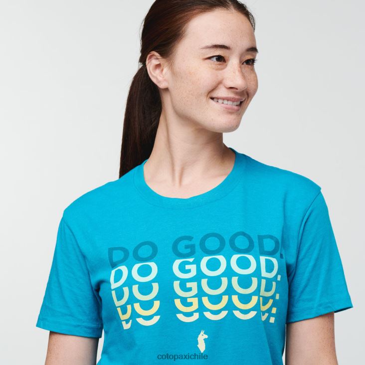 Cotopaxi haz una buena camiseta repetida mujer ropa azul mineral 26600T69