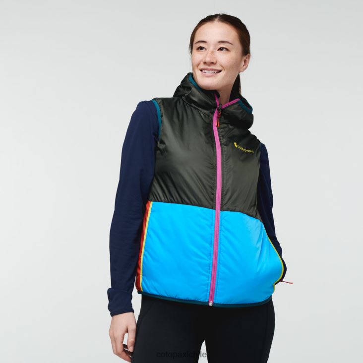 Cotopaxi chaleco con capucha teca calido mujer ropa corre corre 26600T47