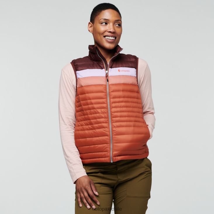 Cotopaxi chaleco de plumas fuego mujer ropa castaña/especia 26600T46