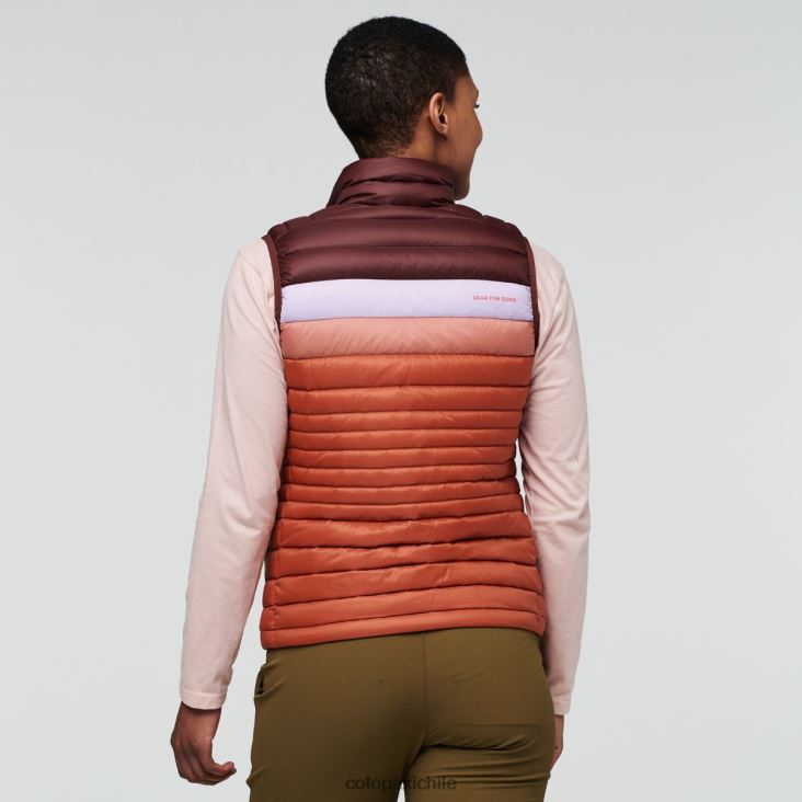 Cotopaxi chaleco de plumas fuego mujer ropa castaña/especia 26600T46