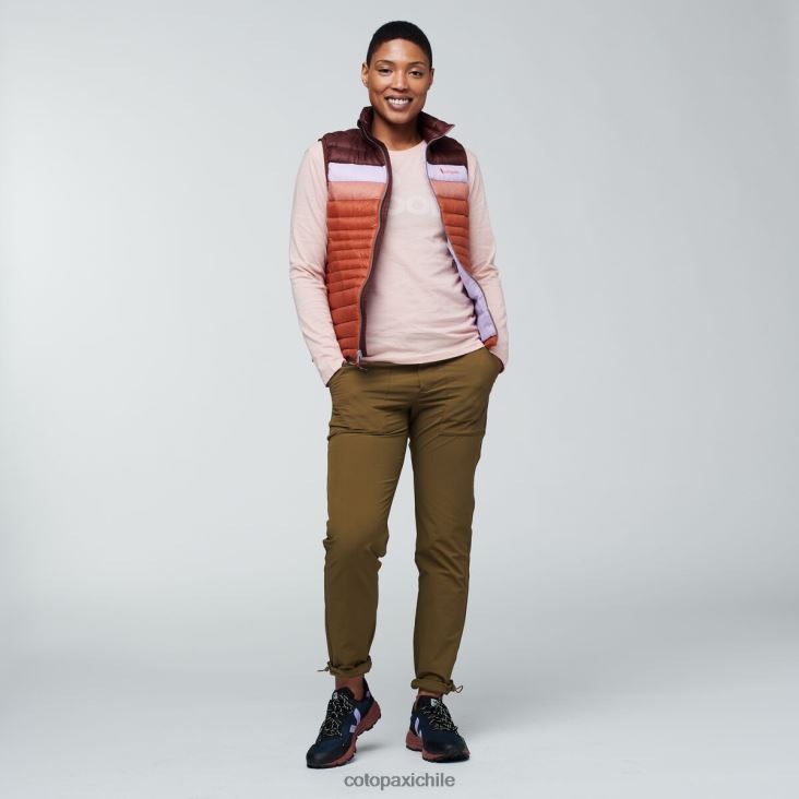 Cotopaxi chaleco de plumas fuego mujer ropa castaña/especia 26600T46
