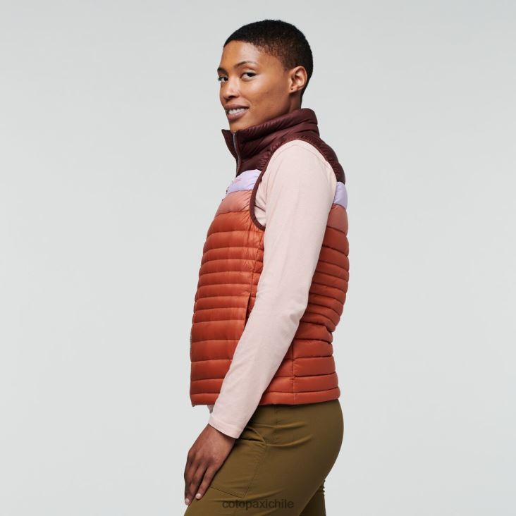 Cotopaxi chaleco de plumas fuego mujer ropa castaña/especia 26600T46