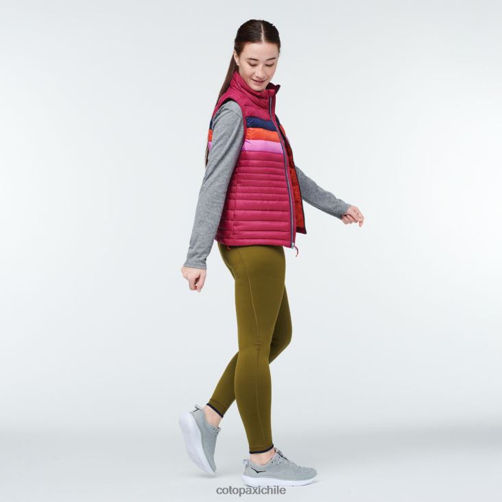 Cotopaxi chaleco de plumas fuego mujer ropa frambuesa 26600T45