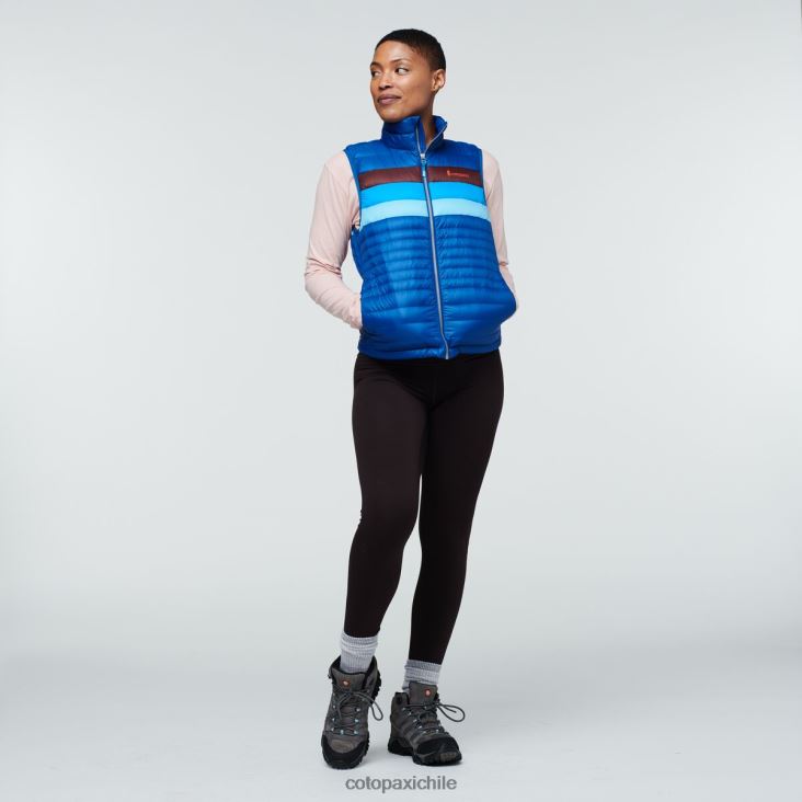 Cotopaxi chaleco de plumas fuego mujer ropa rayas del pacífico 26600T44