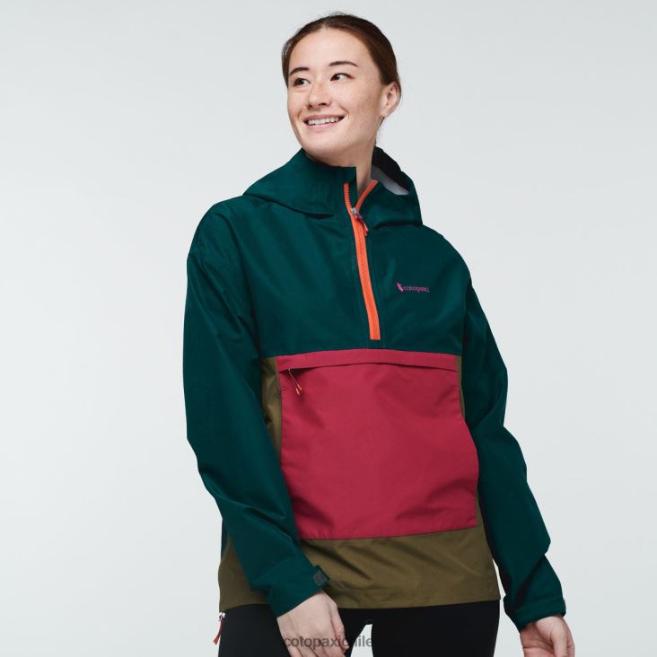 Cotopaxi anorak cielo lluvia mujer ropa océano profundo 26600T16
