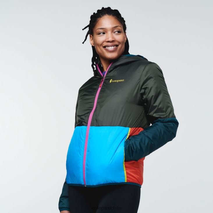 Cotopaxi chaqueta con capucha teca calido mujer ropa corre corre 26600T20