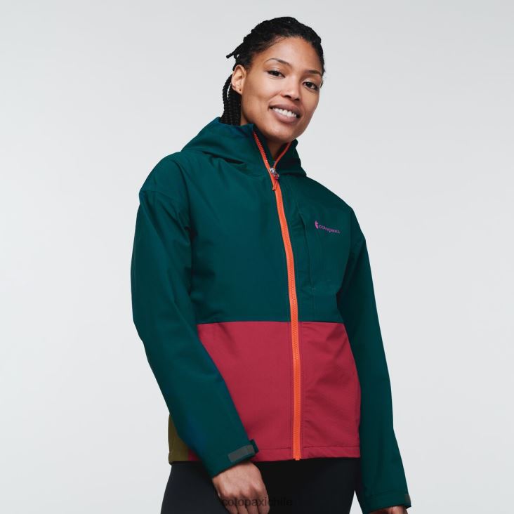 Cotopaxi chaqueta de lluvia cielo mujer ropa océano profundo 26600T18