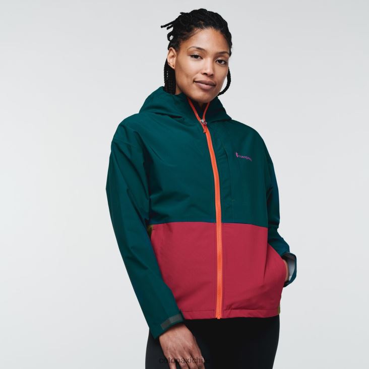 Cotopaxi chaqueta de lluvia cielo mujer ropa océano profundo 26600T18