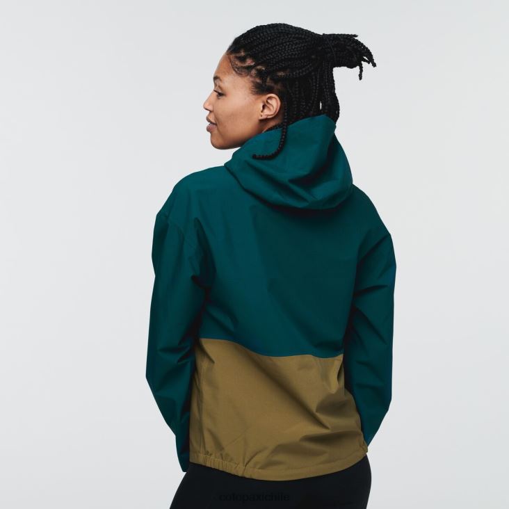 Cotopaxi chaqueta de lluvia cielo mujer ropa océano profundo 26600T18