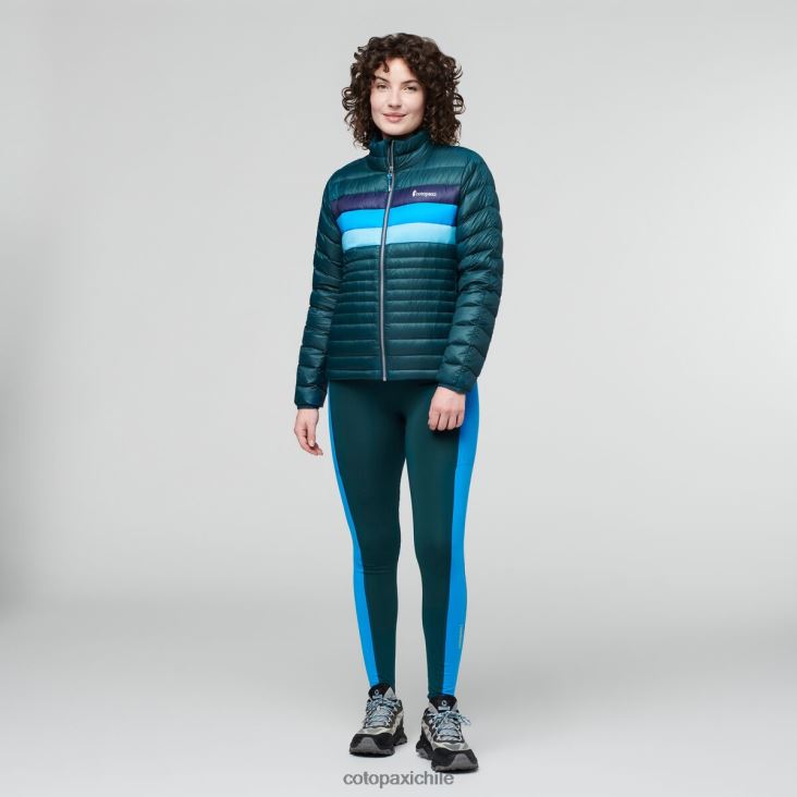 Cotopaxi chaqueta de plumas fuego mujer ropa rayas del océano profundo 26600T32
