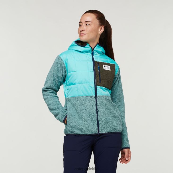 Cotopaxi chaqueta híbrida tricotada mujer ropa cielo/bluegrass 26600T29