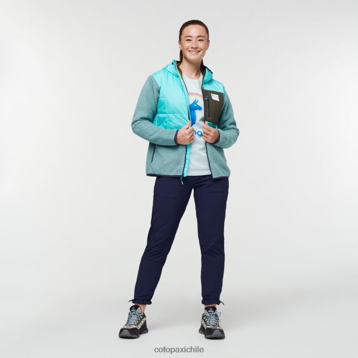 Cotopaxi chaqueta híbrida tricotada mujer ropa cielo/bluegrass 26600T29