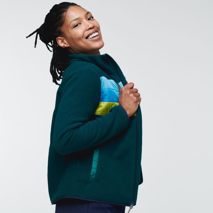 Cotopaxi chaqueta polar teca con cierre completo mujer ropa bosque de algas 26600T36