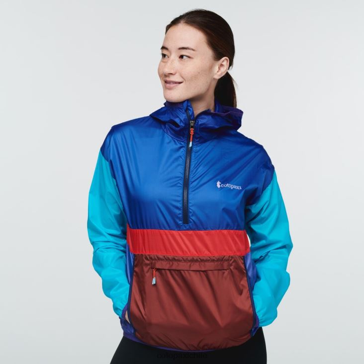 Cotopaxi cortavientos teca con media cremallera mujer ropa sol de marinero 26600T13