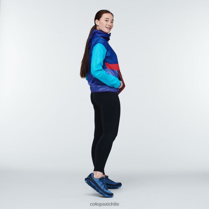 Cotopaxi cortavientos teca con media cremallera mujer ropa sol de marinero 26600T13