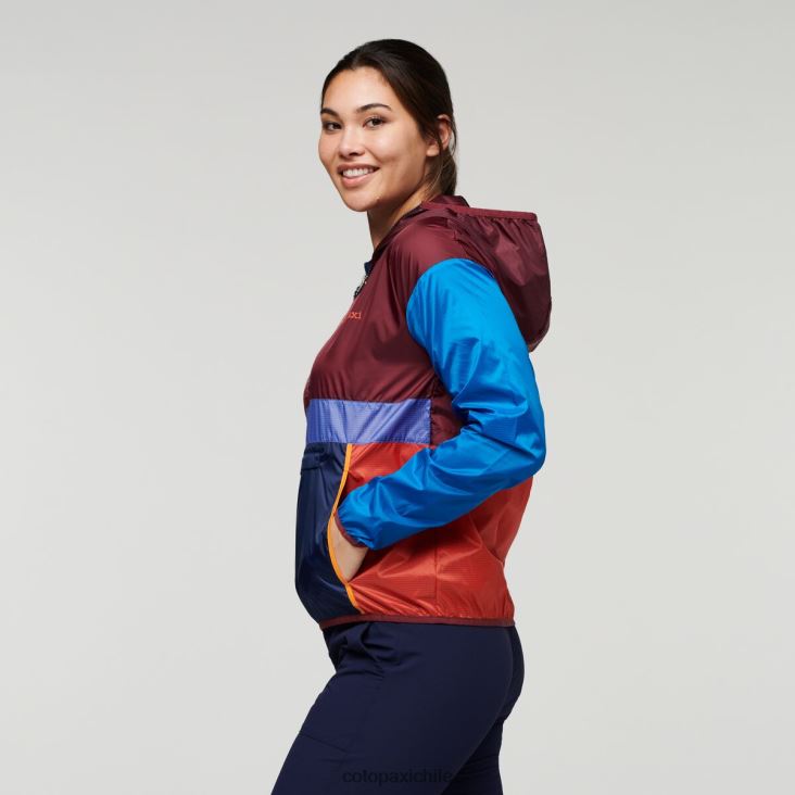 Cotopaxi cortavientos teca con media cremallera mujer ropa tan francés 26600T6