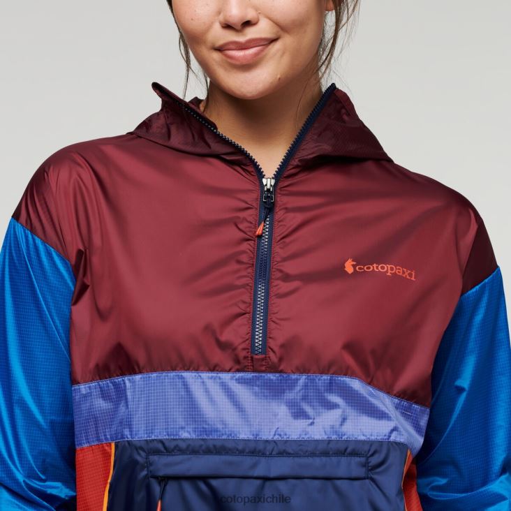 Cotopaxi cortavientos teca con media cremallera mujer ropa tan francés 26600T6
