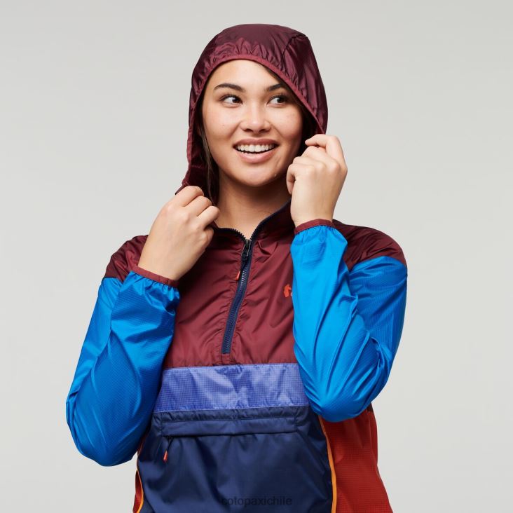 Cotopaxi cortavientos teca con media cremallera mujer ropa tan francés 26600T6