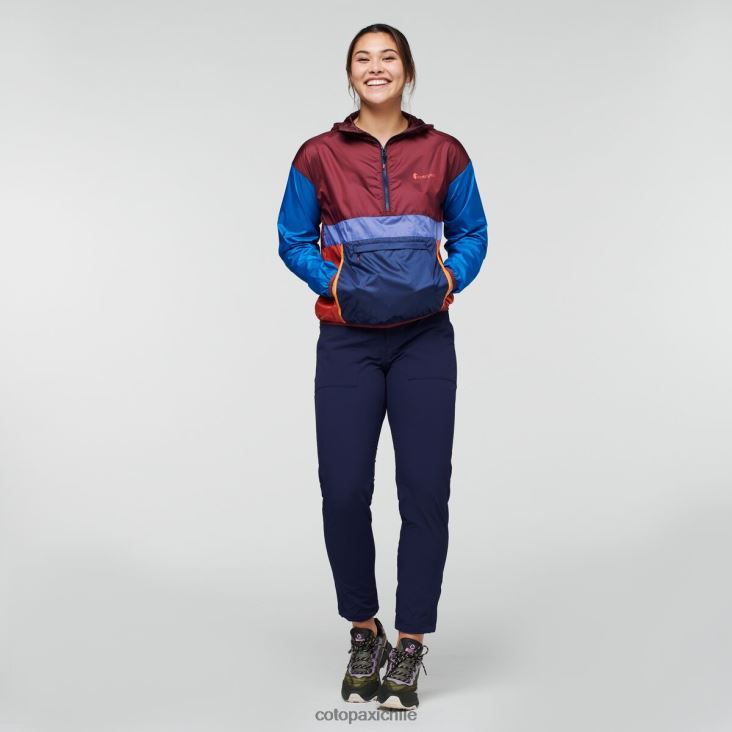 Cotopaxi cortavientos teca con media cremallera mujer ropa tan francés 26600T6