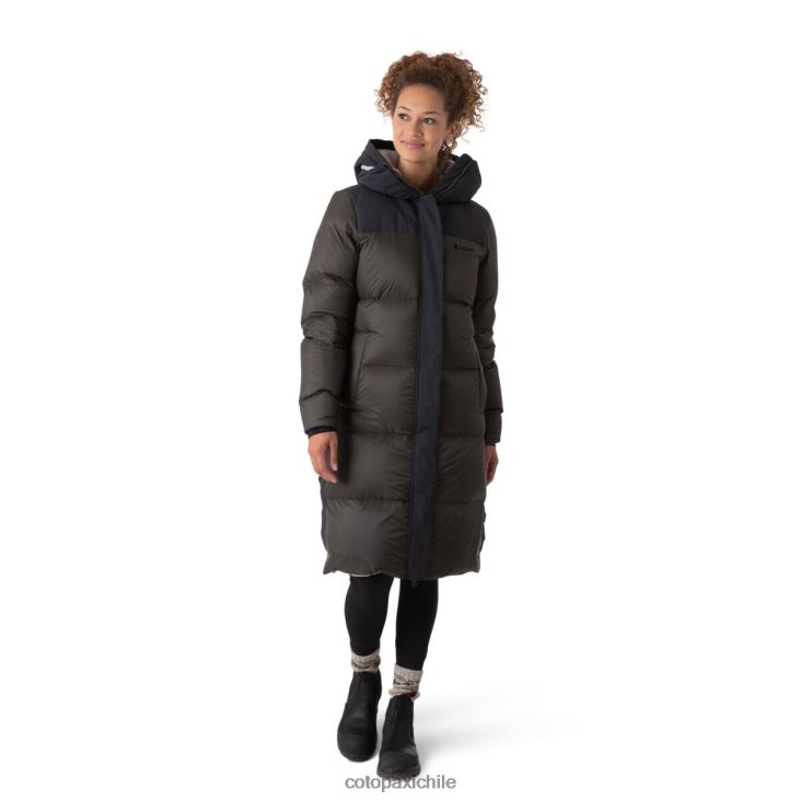 Cotopaxi parka solazo de plumas mujer ropa negro/hierro 26600T28