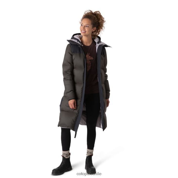 Cotopaxi parka solazo de plumas mujer ropa negro/hierro 26600T28
