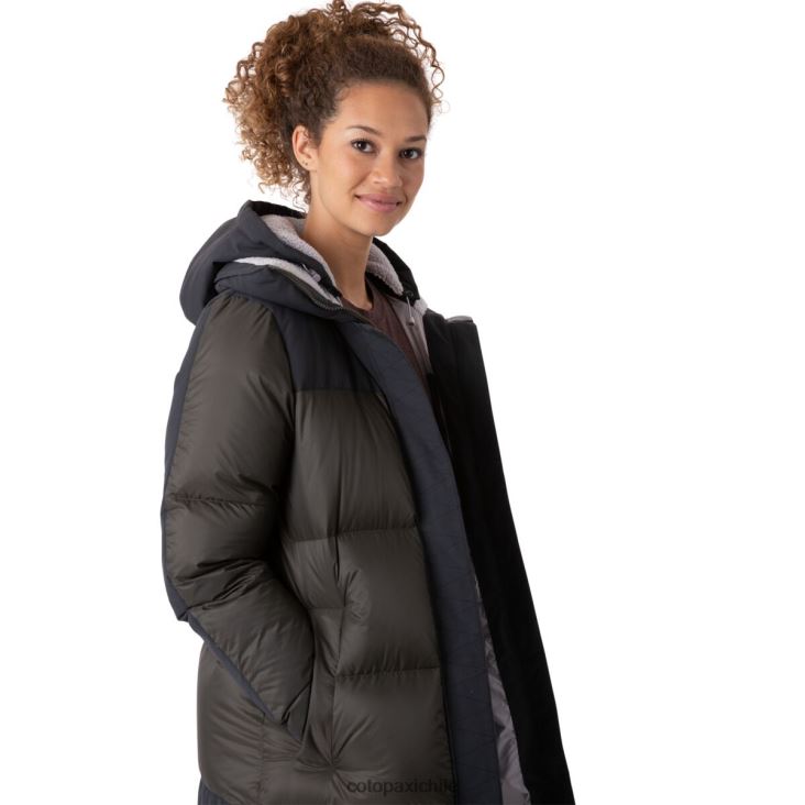 Cotopaxi parka solazo de plumas mujer ropa negro/hierro 26600T28