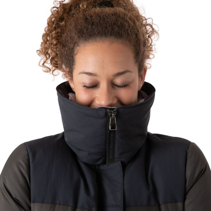 Cotopaxi parka solazo de plumas mujer ropa negro/hierro 26600T28