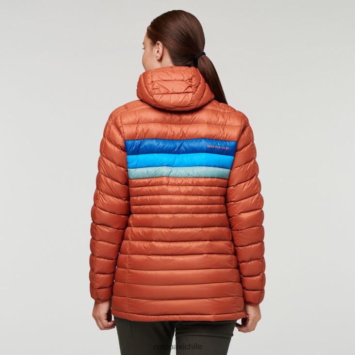 Cotopaxi sudadera con capucha fuego down mujer ropa rayas de especias 26600T2