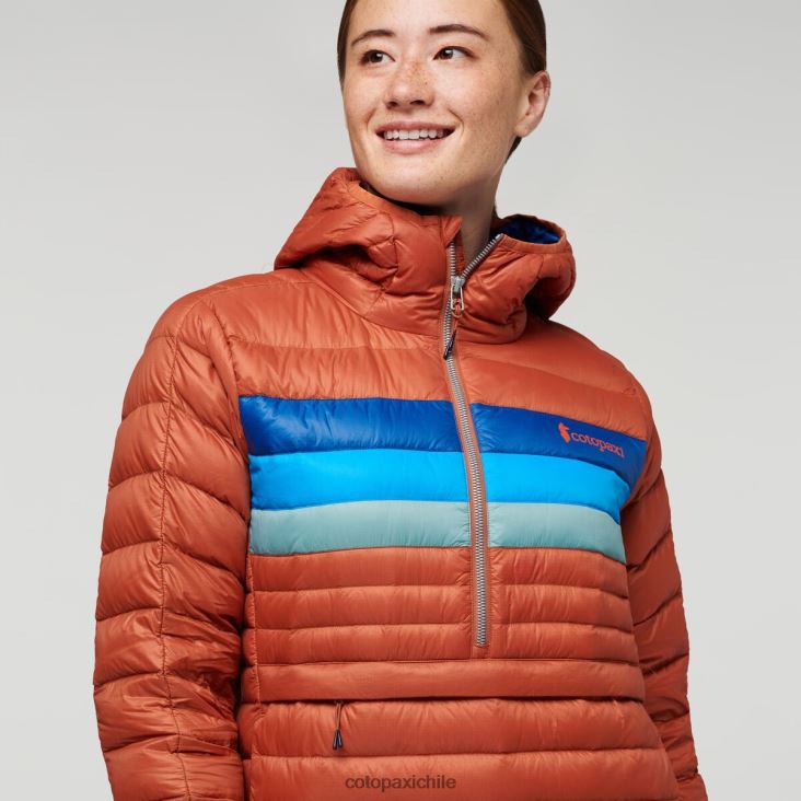 Cotopaxi sudadera con capucha fuego down mujer ropa rayas de especias 26600T2