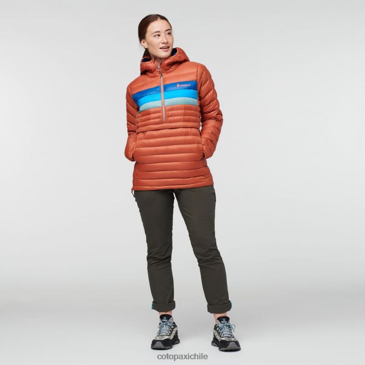Cotopaxi sudadera con capucha fuego down mujer ropa rayas de especias 26600T2