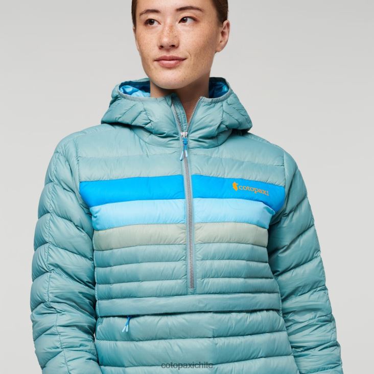 Cotopaxi sudadera con capucha fuego down mujer ropa rayas de pasto azul 26600T4